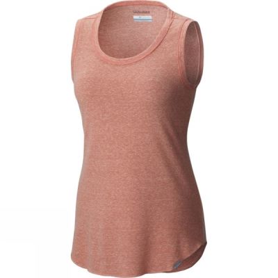 Camiseta Sin Mangas Columbia Trail Shaker Mujer Naranjas - Chile FMK496183